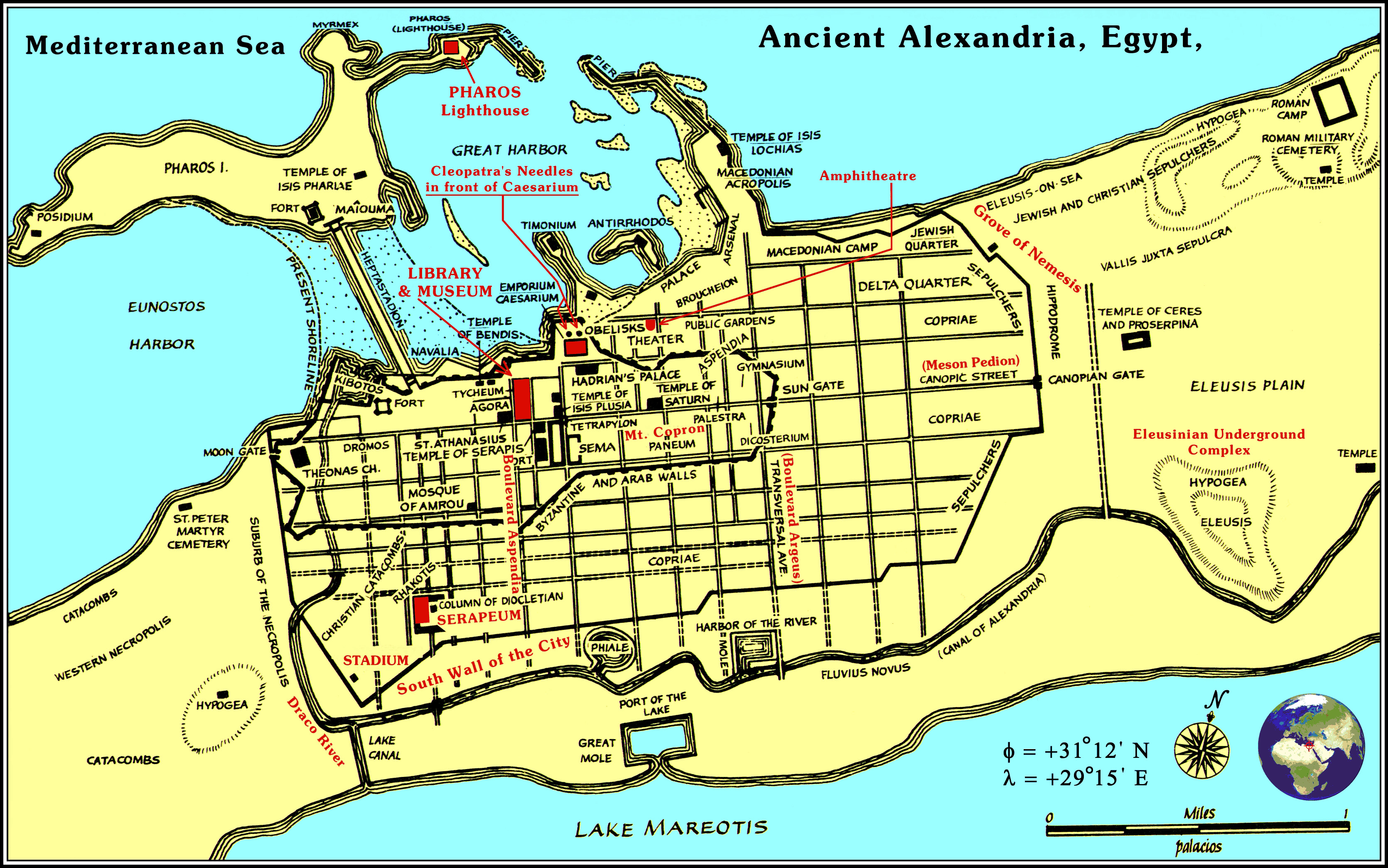 Map Of Ancient Alexandria Dragonutopia